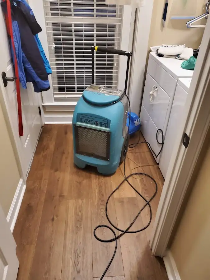 Commercial dehumidifier deployed for Flood Damage Cleanup in Mamaroneck