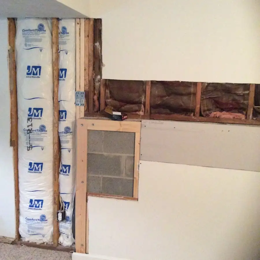 Wall insulation replacement during Contents Cleaning & Restoration in Mamaroneck